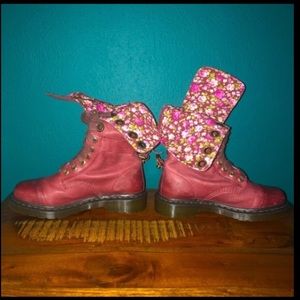 Dr. Martens Red Triumph Boots Size UK 4/US 6